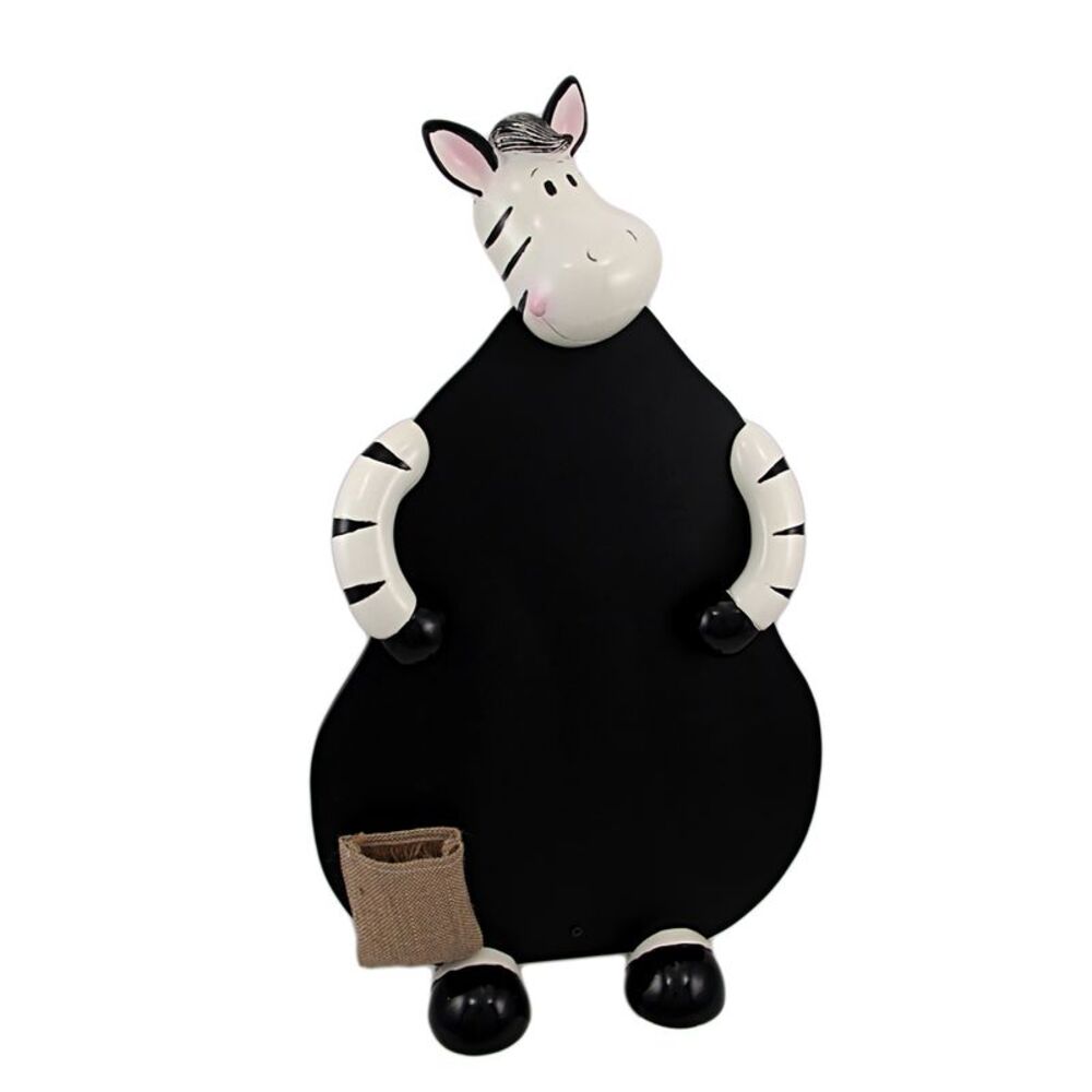 Comical Zebra Chalkboard Menu Board Wild Animals